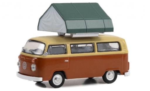 Modellautos Volkswagen T2 1/64 Greenlight bus brun/beige 1978 Volkswagen T2 1/64 Greenlight bus brun/beige 1978 modellautos