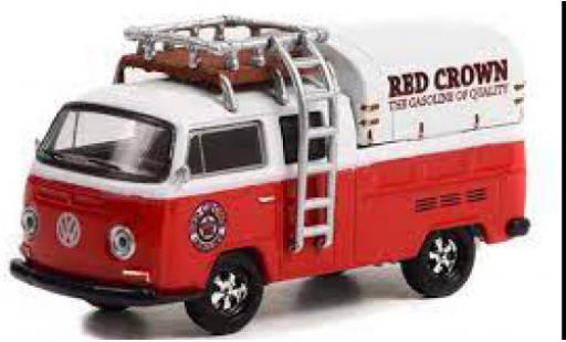 Modellautos Volkswagen T2 1/64 Greenlight Doppelkabine Red Crown Gasoline 1969 Volkswagen T2 1/64 Greenlight Doppelkabine Red Crown Gasoline 1969 modellautos