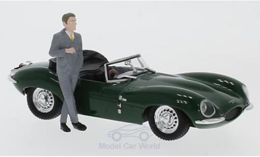 Jaguar XK SS 1/43 Greenlight SS grün RHD 1957 Steve McQueen Collection mit Fahrer Figur modellautos