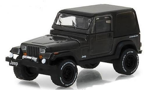 Modellautos Jeep Wrangler 1/64 Greenlight mettalic grau 1990 Jeep Wrangler 1/64 Greenlight mettalic grau 1990 modellautos