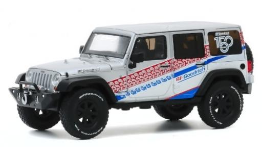 Modellautos Jeep Wrangler 1/43 Greenlight Unlimited silber/Dekor 150 Years BF Goodrich 2017 Jeep Wrangler 1/43 Greenlight Unlimited silber/Dekor 150 Years BF Goodrich 2017 modellautos