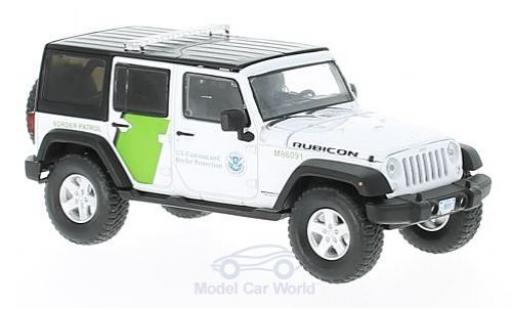 Modellautos Jeep Wrangler 1/43 Greenlight Unlimited weiss/grün U.S. Customs and Border Protection 2015 Jeep Wrangler 1/43 Greenlight Unlimited weiss/grün U.S. Customs and Border Protection 2015 modellautos