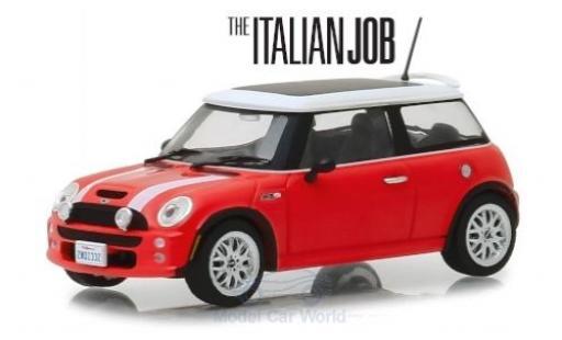 Modellautos Mini Cooper 1/43 Greenlight S rot/weiss RHD The Italian Job 2003 Mini Cooper 1/43 Greenlight S rot/weiss RHD The Italian Job 2003 modellautos