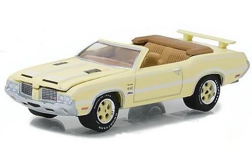 Modellautos Oldsmobile Cutlass 1/64 Greenlight 442 gelb/weiss 1972 Oldsmobile Cutlass 1/64 Greenlight 442 gelb/weiss 1972 modellautos