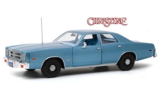 Modellautos Plymouth Fury 1/18 Greenlight mettalic blau Christine 1977 Detective Rudolph Junkins Plymouth Fury 1/18 Greenlight mettalic blau Christine 1977 Detective Rudolph Junkins modellautos