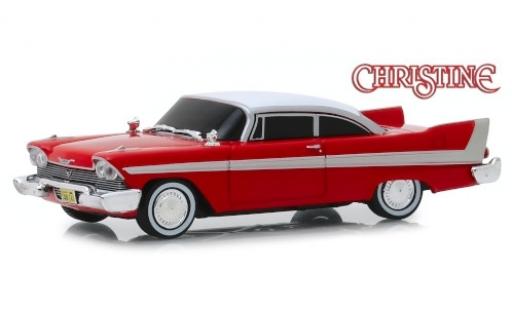 Modellautos Plymouth Fury 1/43 Greenlight rot/weiss Christine 1958 Evil Version (getönte Scheiben) Plymouth Fury 1/43 Greenlight rot/weiss Christine 1958 Evil Version (getönte Scheiben) modellautos