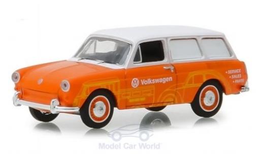 Modellautos Volkswagen 1600 1/64 Greenlight Variant orange/weiss 1966 Volkswagen 1600 1/64 Greenlight Variant orange/weiss 1966 modellautos