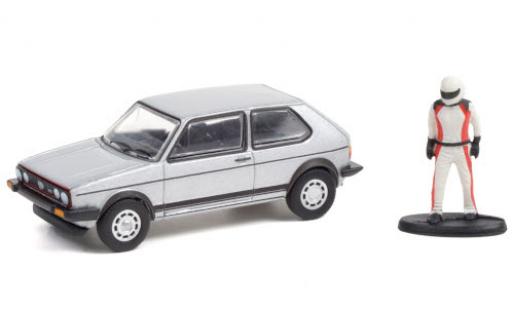 Modellautos Volkswagen Golf 1/64 Greenlight I GTI silber 1976 avec figurine Volkswagen Golf 1/64 Greenlight I GTI silber 1976 avec figurine modellautos