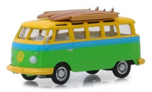 Modellautos Volkswagen T1 1/64 Greenlight Samba grün/gelb 1964 Volkswagen T1 1/64 Greenlight Samba grün/gelb 1964 modellautos