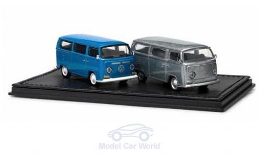 Modellautos Volkswagen T2 1/64 Greenlight Bus 2er-Set blau/aluminium Volkswagen T2 1/64 Greenlight Bus 2er-Set blau/aluminium modellautos