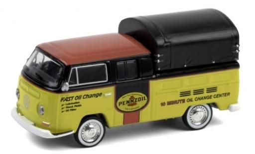 Modellautos Volkswagen T2 1/64 Greenlight Double Cab Pickup Pennzoil 1968 DoKa-plateforme Volkswagen T2 1/64 Greenlight Double Cab Pickup Pennzoil 1968 DoKa-plateforme modellautos