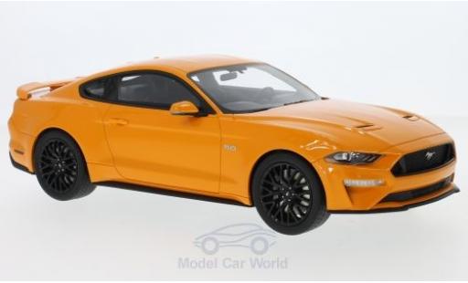 Modellautos Ford Mustang 1/18 GT Spirit mettalic orange 2019 Ford Mustang 1/18 GT Spirit mettalic orange 2019 modellautos