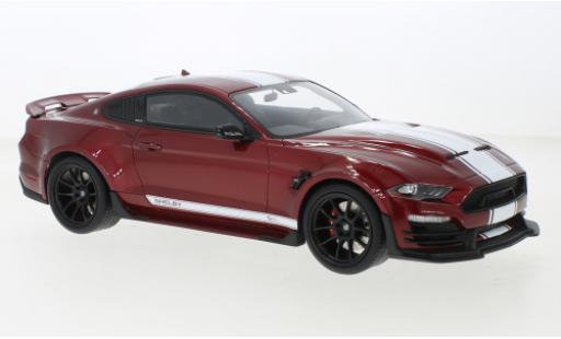 Modellautos Ford Mustang 1/18 GT Spirit Shelby Super Snake metallise rouge foncé/blanche 2020 Ford Mustang 1/18 GT Spirit Shelby Super Snake metallise rouge foncé/blanche 2020 modellautos