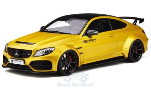 Modellautos Mercedes Classe C 1/18 GT Spirit C63 AMG Coupe Prior Design PD65CC mettalic gelb/schwarz Mercedes Classe C 1/18 GT Spirit C63 AMG Coupe Prior Design PD65CC mettalic gelb/schwarz modellautos