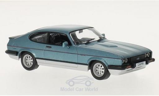 Ford Capri 1/43 GTI Collection MKIII 2.8 Injection mettalic blau/silber 1982 modellautos