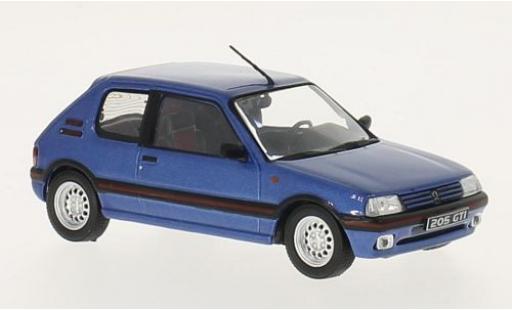Modellautos Peugeot 205 1/43 GTI Collection GTI mettalic blau 1992 Peugeot 205 1/43 GTI Collection GTI mettalic blau 1992 modellautos