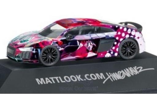 Audi R8 1/87 Herpa V10 Plus Mattlook Edition 4 modellautos