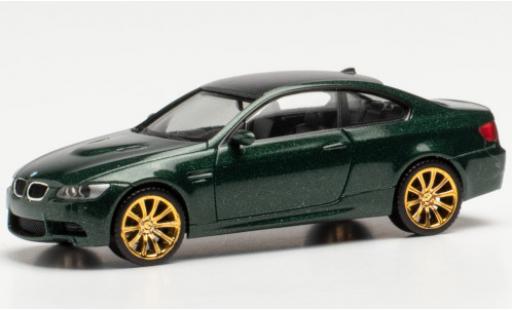 Bmw M3 1/87 Herpa Coupe (E92) mettalic grün/carbon modellautos