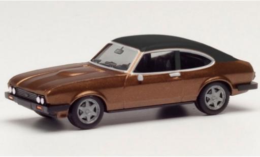 Modellautos Ford Capri 1/87 Herpa MK II mettalic braun/matt-schwarz Ford Capri 1/87 Herpa MK II mettalic braun/matt-schwarz modellautos