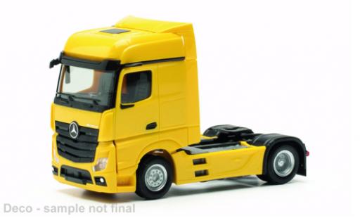 Modellautos Mercedes Actros 1/87 Herpa Bigspace jaune 2018 Mercedes Actros 1/87 Herpa Bigspace jaune 2018 modellautos