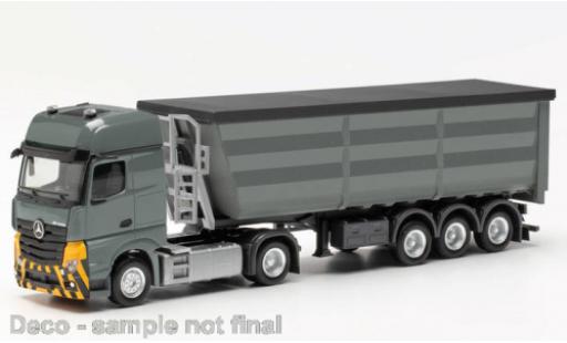 Modellautos Mercedes Actros 1/87 Herpa L gris/jaune KS Containerdienst Mercedes Actros 1/87 Herpa L gris/jaune KS Containerdienst modellautos