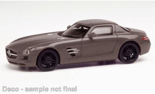 Modellautos Mercedes SLS 1/87 Herpa AMG metallise gris Mercedes SLS 1/87 Herpa AMG metallise gris modellautos