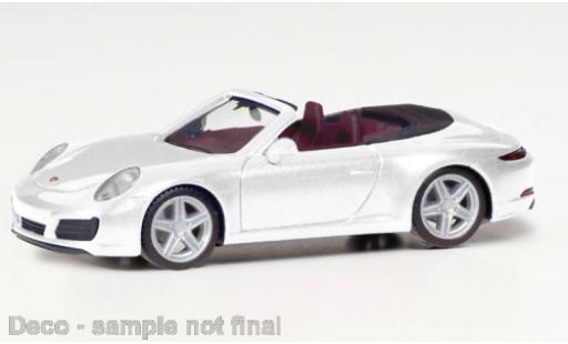 Modellautos Porsche 911 1/87 Herpa Carrera 2 cabriolet metallise blanche Porsche 911 1/87 Herpa Carrera 2 cabriolet metallise blanche modellautos