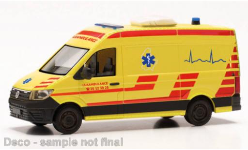 Modellautos Volkswagen Crafter 1/87 Herpa RTW Luxambulance (L) Volkswagen Crafter 1/87 Herpa RTW Luxambulance (L) modellautos