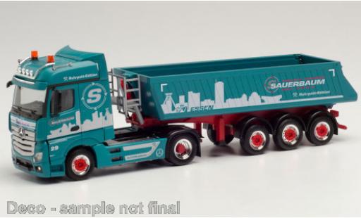 Mercedes Actros 1/87 Herpa Bigspace 2.5 Sauerbaum Schmitz Kipp-Sattelzug modellautos