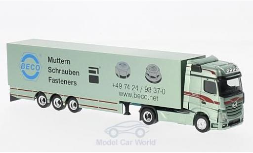 Mercedes Actros 1/87 Herpa Bigspace Bagemühl Koffer-SZ ohne Vitrine modellautos