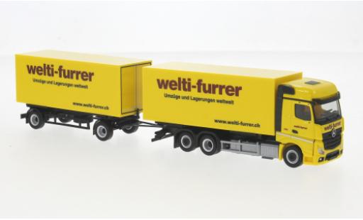 Modellautos Mercedes Actros 1/87 Herpa Bigspace Welti-Furrer (CH) 1:87 Mercedes Actros 1/87 Herpa Bigspace Welti-Furrer (CH) 1:87 modellautos