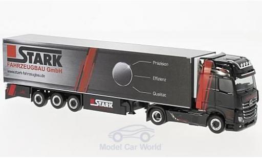 Mercedes Actros 1/87 Herpa Giga Trio-Trans / Stark Fahrzeugbau Kühlkoffer-SZ modellautos