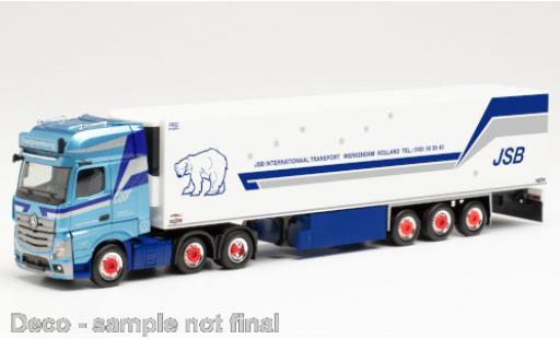 Mercedes Actros 1/87 Herpa Gigaspace 6x2 JSB Transport (NL) 2018 Kühlkoffer-Sattelzug modellautos