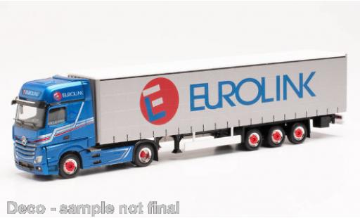 Mercedes Actros 1/87 Herpa Gigaspace Eurolink (S) 2018 Gardinenplanen-Sattelzug modellautos