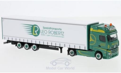 Mercedes Actros 1/87 Herpa Gigaspace Leo Robertz Lowliner-Sattelzug modellautos