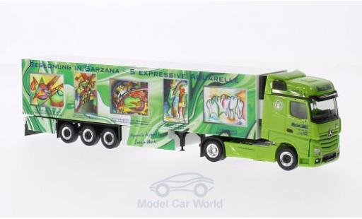 Mercedes Actros 1/87 Herpa Gigaspace Wirtz Art Truck Kühlkoffer-SZ modellautos