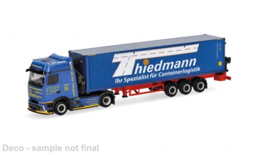 Modellautos Mercedes Actros 1/87 Herpa L blau Thiedmann 1:87 Mercedes Actros 1/87 Herpa L blau Thiedmann 1:87 modellautos