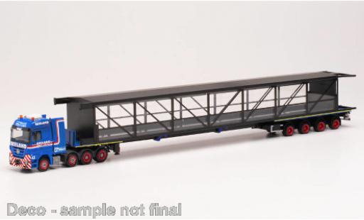 Mercedes Actros 1/87 Herpa LH Seeland / Miniaturwunderland Schwerlast-Sattelzug mit Brücke modellautos