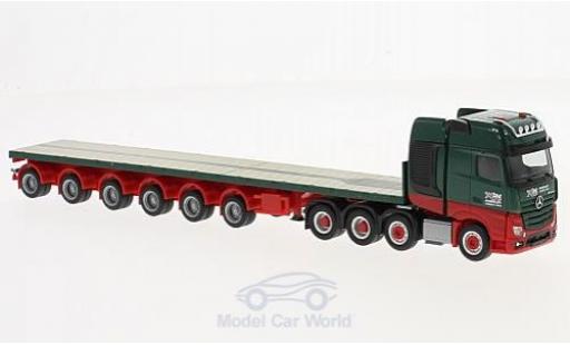 Mercedes Actros 1/87 Herpa SLT Kahl Schwerlast Ballasttailer-Sattelzug modellautos