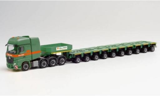 Mercedes Actros 1/87 Herpa SLT Max Wild Tiefladesattelzug modellautos