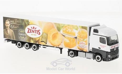 Mercedes Actros 1/87 Herpa Streamspace 125 Jahre Zentis Kühlkoffer-Lowliner-SZ modellautos