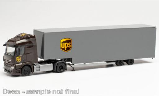 Mercedes Actros 1/87 Herpa Streamspace 2.3 UPS Jumbokoffer-Sattelzug modellautos