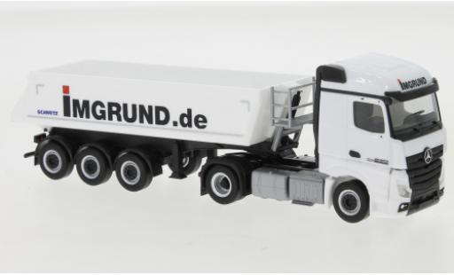 Mercedes Actros 1/87 Herpa Streamspace 2.5 Imgrund Schmitz Kipp-Sattelzug modellautos