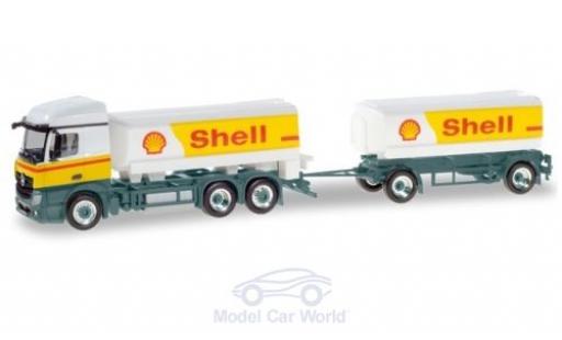 Mercedes Actros 1/87 Herpa StreamSpace S Benzintank-Hängerzug modellautos