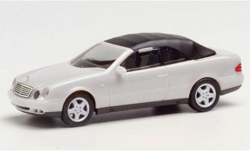 Mercedes CLK 1/87 Herpa (A208) Cabriolet silber Softtop détachable modellautos