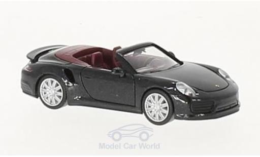 Modellautos Porsche 911 Turbo 1/87 Herpa Turbo Cabrio mettalic schwarz Porsche 911 Turbo 1/87 Herpa Turbo Cabrio mettalic schwarz modellautos