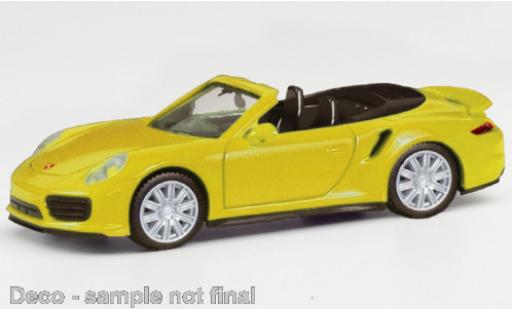 Modellautos Porsche 911 1/87 Herpa Turbo Cabriolet gelb Porsche 911 1/87 Herpa Turbo Cabriolet gelb modellautos