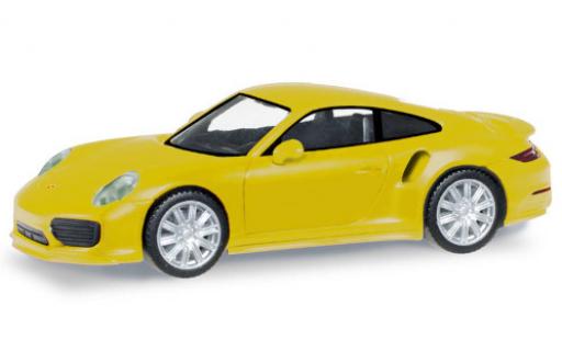 Modellautos Porsche 911 1/87 Herpa Turbo gelb Porsche 911 1/87 Herpa Turbo gelb modellautos