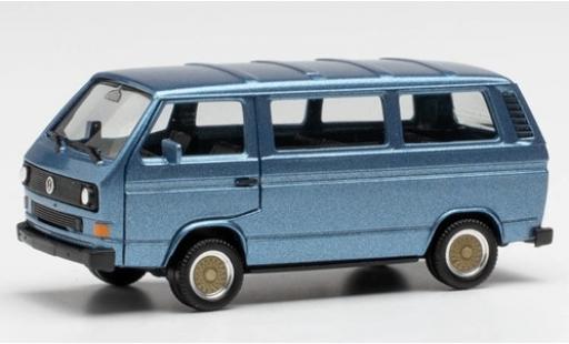 Modellautos Volkswagen T3 1/87 Herpa Bus mettalic blau avec BBS-jantes Volkswagen T3 1/87 Herpa Bus mettalic blau avec BBS-jantes modellautos