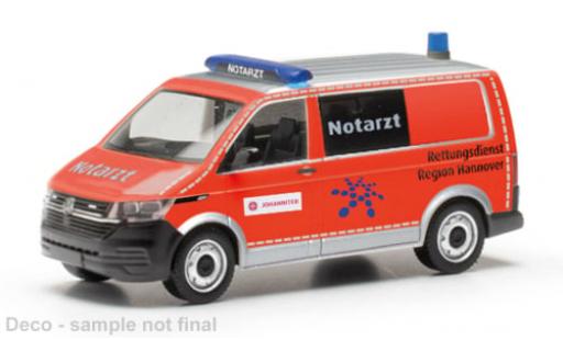 Volkswagen T6 1/87 Herpa .1 Bus Rettungsdienst Region Hannover/Johanniter 1:87 modellautos